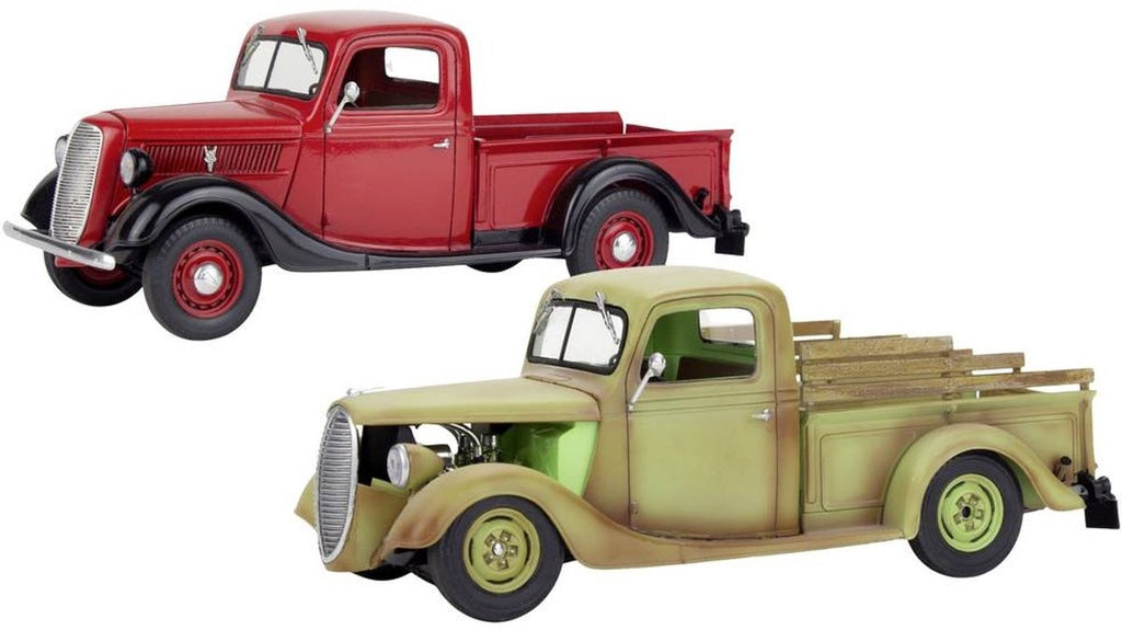 Revell modelbouwpakket auto – 14516 1937 ford pickup with surfboard 2n1 plastic – 1:25 – modelbouw