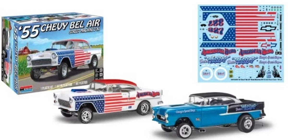 Revell modelbouwpakket auto – 14519 1955 chevy bel air – street machine plastic – 1:24 – modelbouw