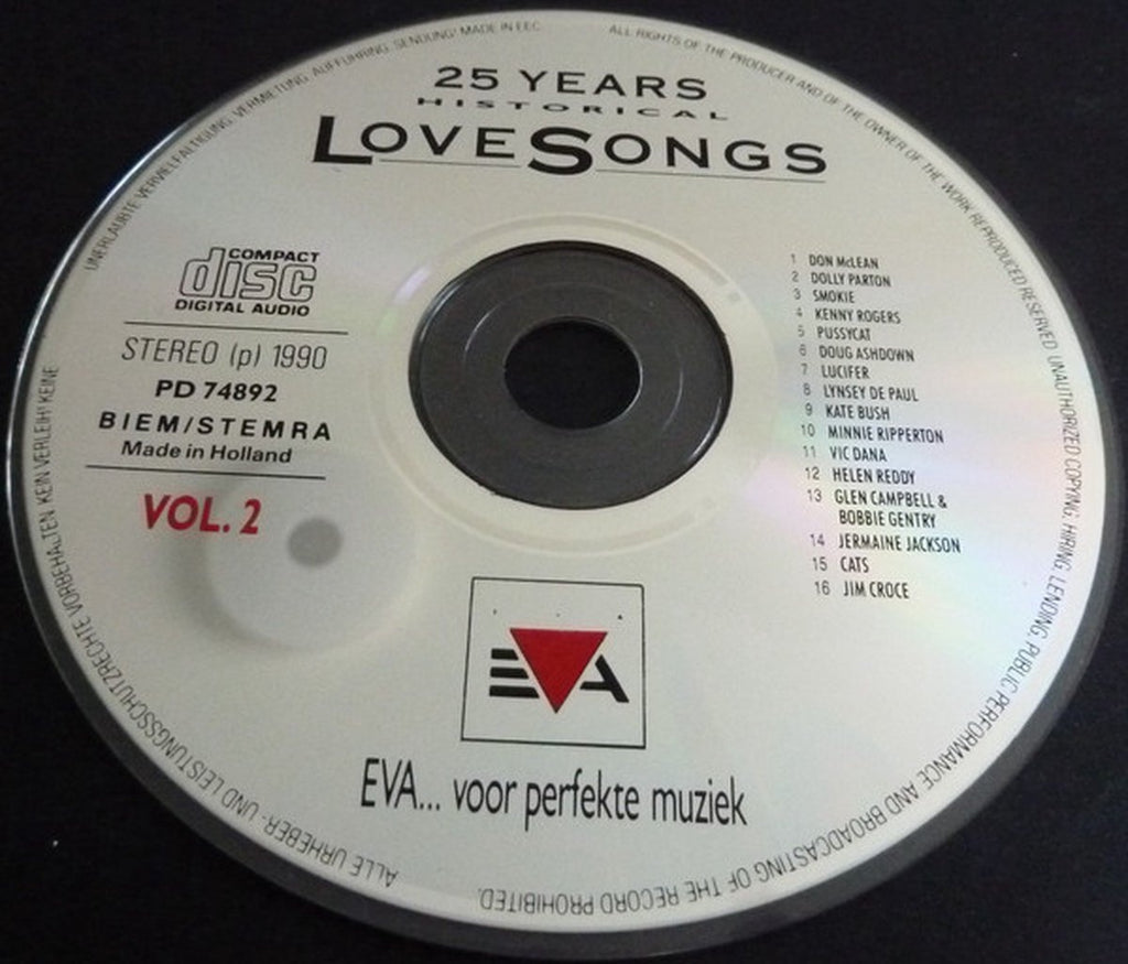Historical love songs – CD