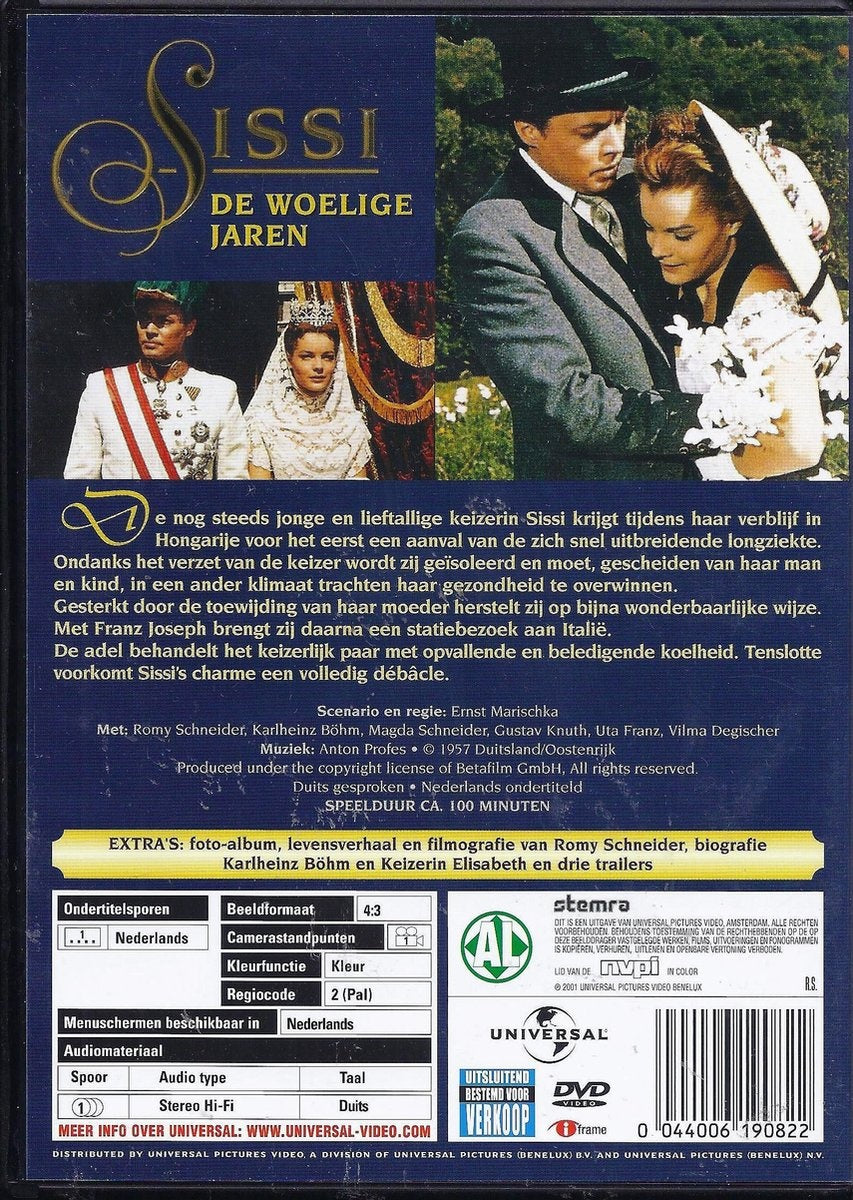 Sissi – woelige jaren (1957) – DVD