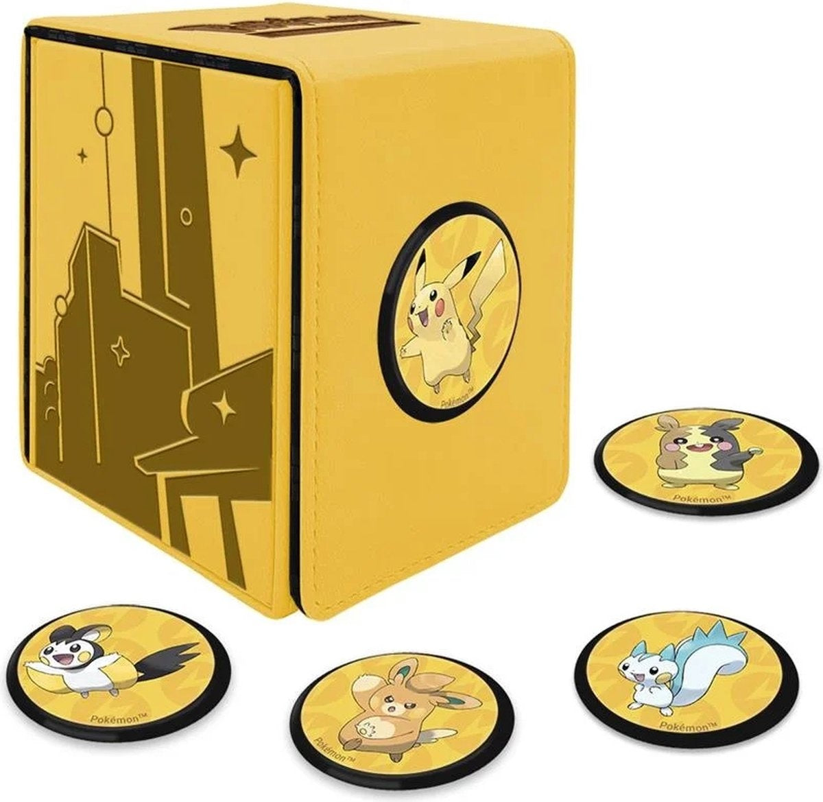 Pokémon shimmering skyline – pikachu alcove click deck box