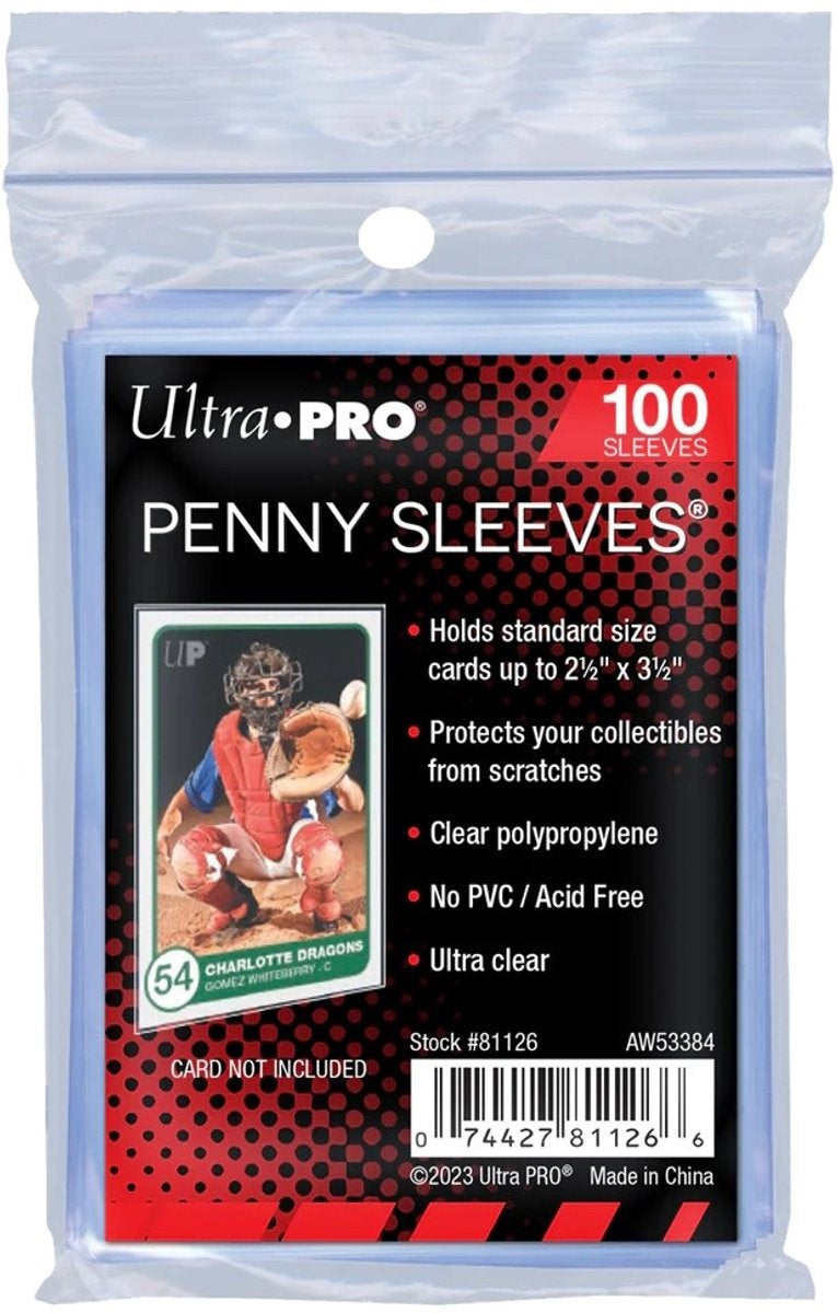 TCG sleeves – blanco clear – store safe ultra pro (standard size) – TCG sleeves- penny sleeves