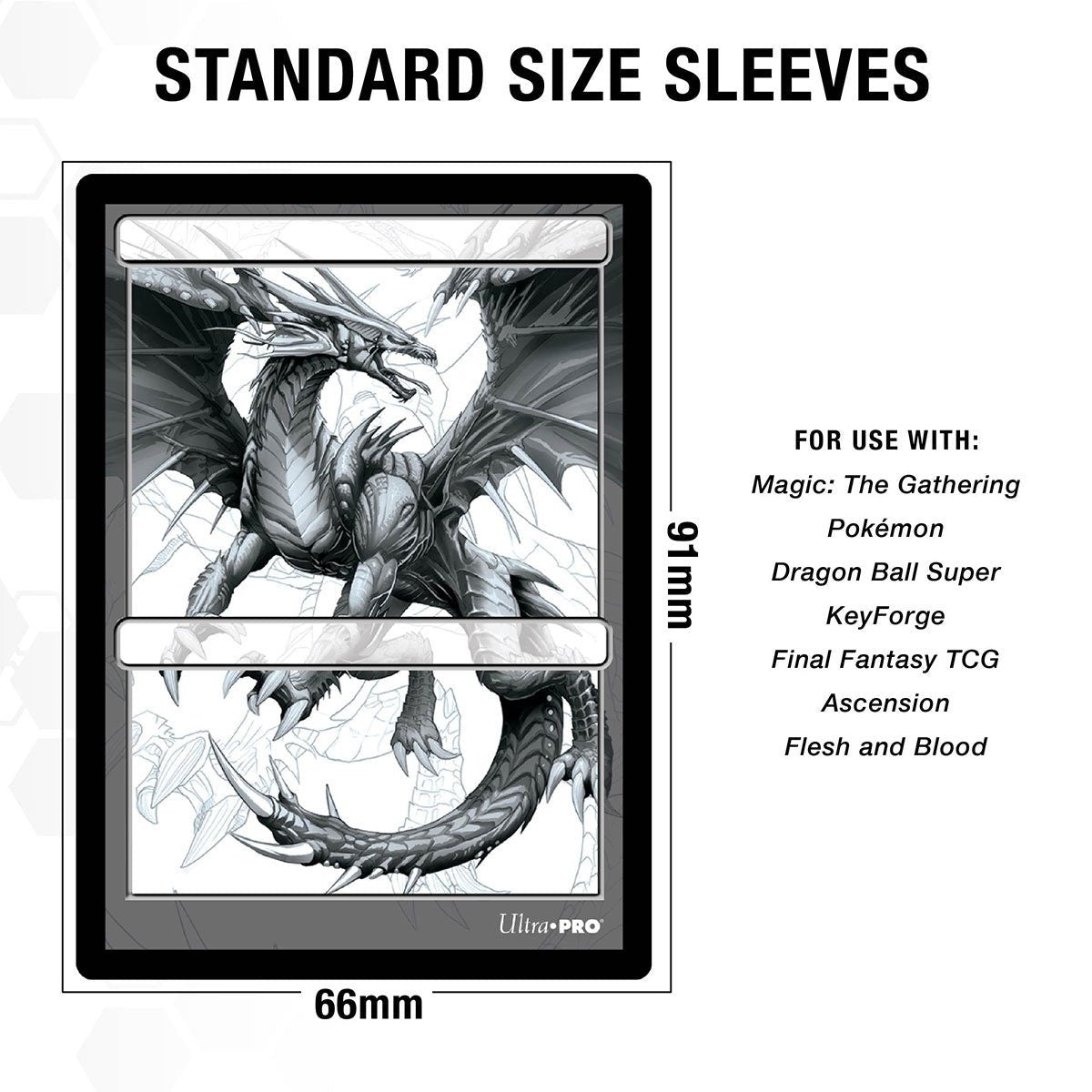 100 ultra pro card sleeves 66 x 91mm (e 82712)