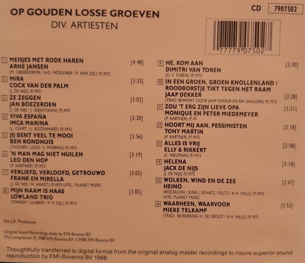 Op gouden losse groeven – CD