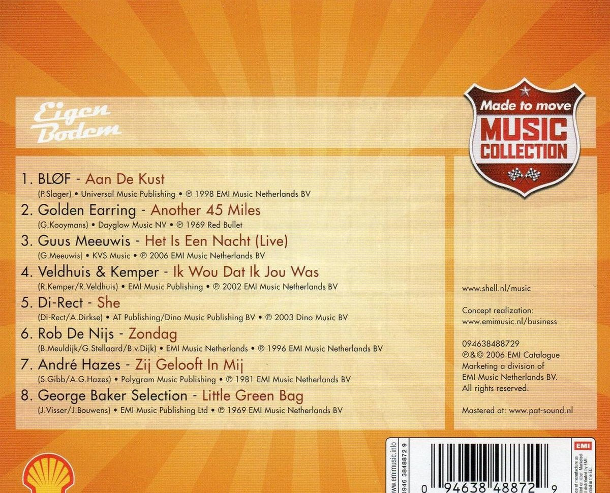 Made to move music collection – eigen bodem – CD