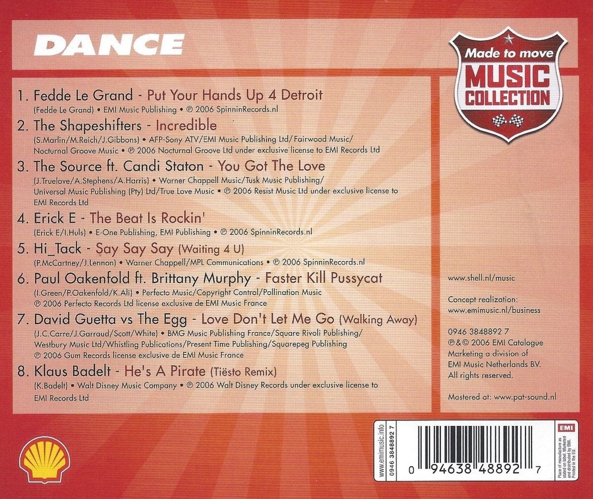 Made to move music collection – dance – CD