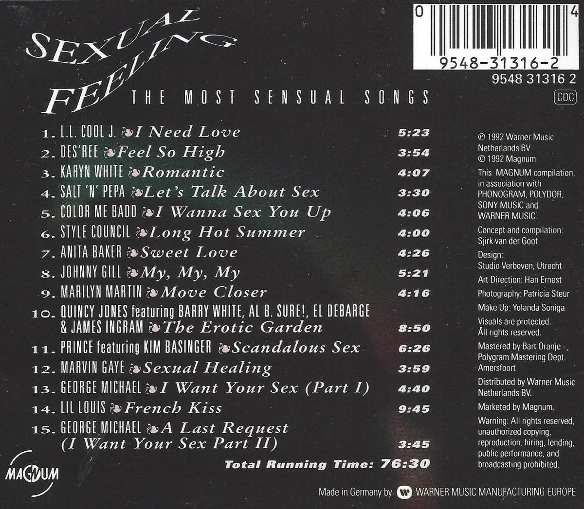Sexual feeling the most sensual songs – CD