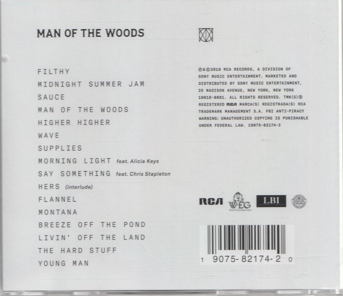 Man of the woods – CD