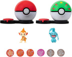 Pokémon surprise attack game chimchar with poké ball vs. wynaut with friend ball
