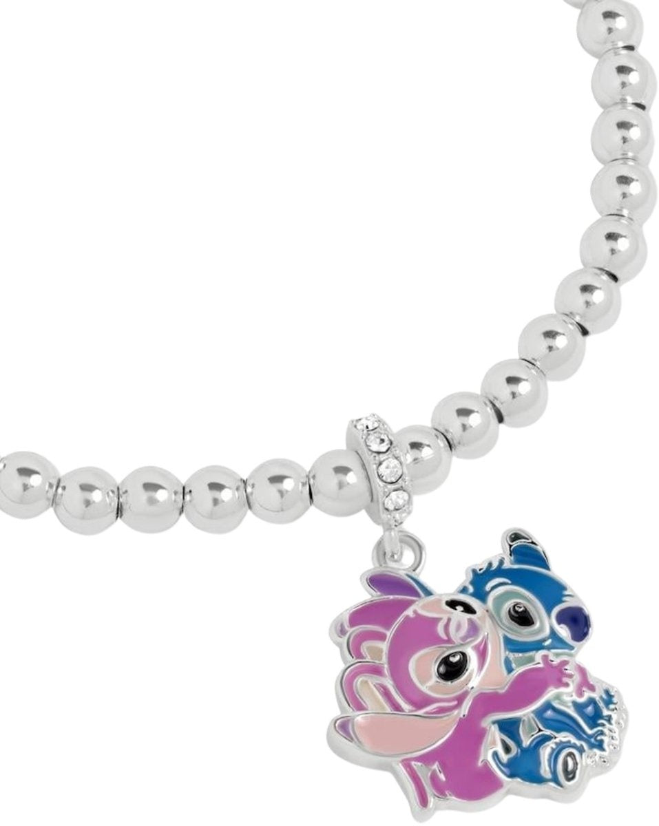 Stitch & angel pendant expander bracelet
