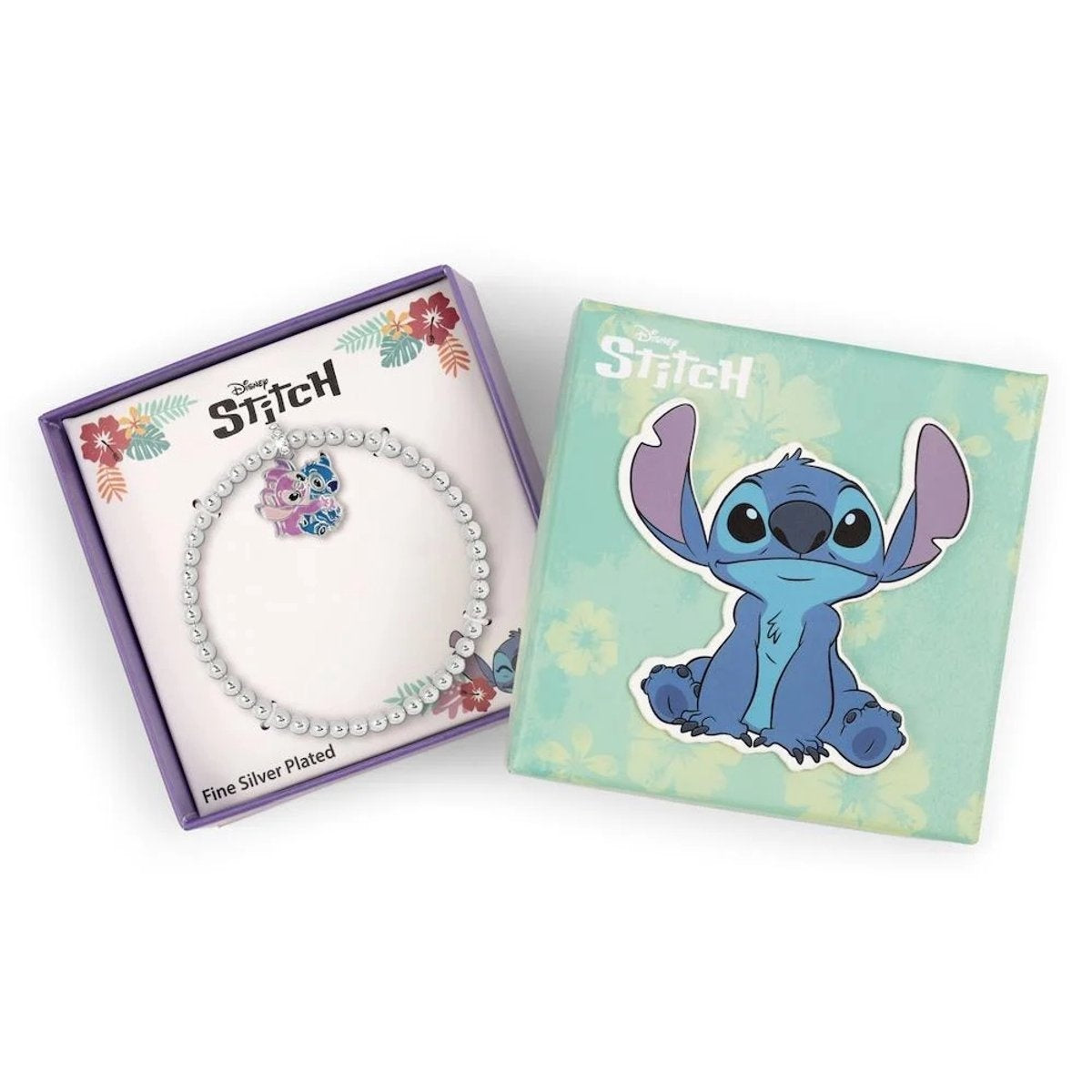 Stitch & angel pendant expander bracelet