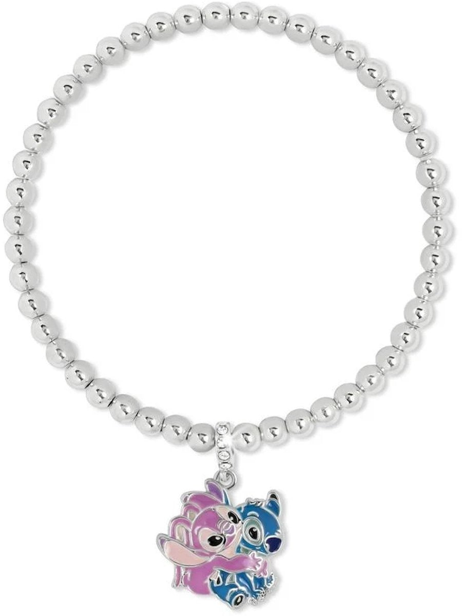 Stitch & angel pendant expander bracelet
