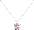 Disney angel cyrstal pendant necklace