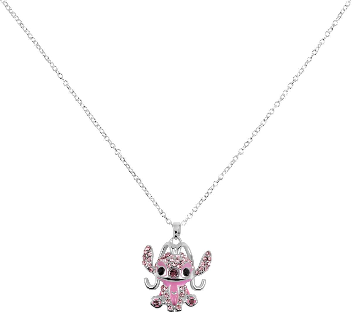 Disney angel cyrstal pendant necklace