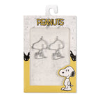 Peanuts snoopy unisex oorbellen – zilverkleurig – standard