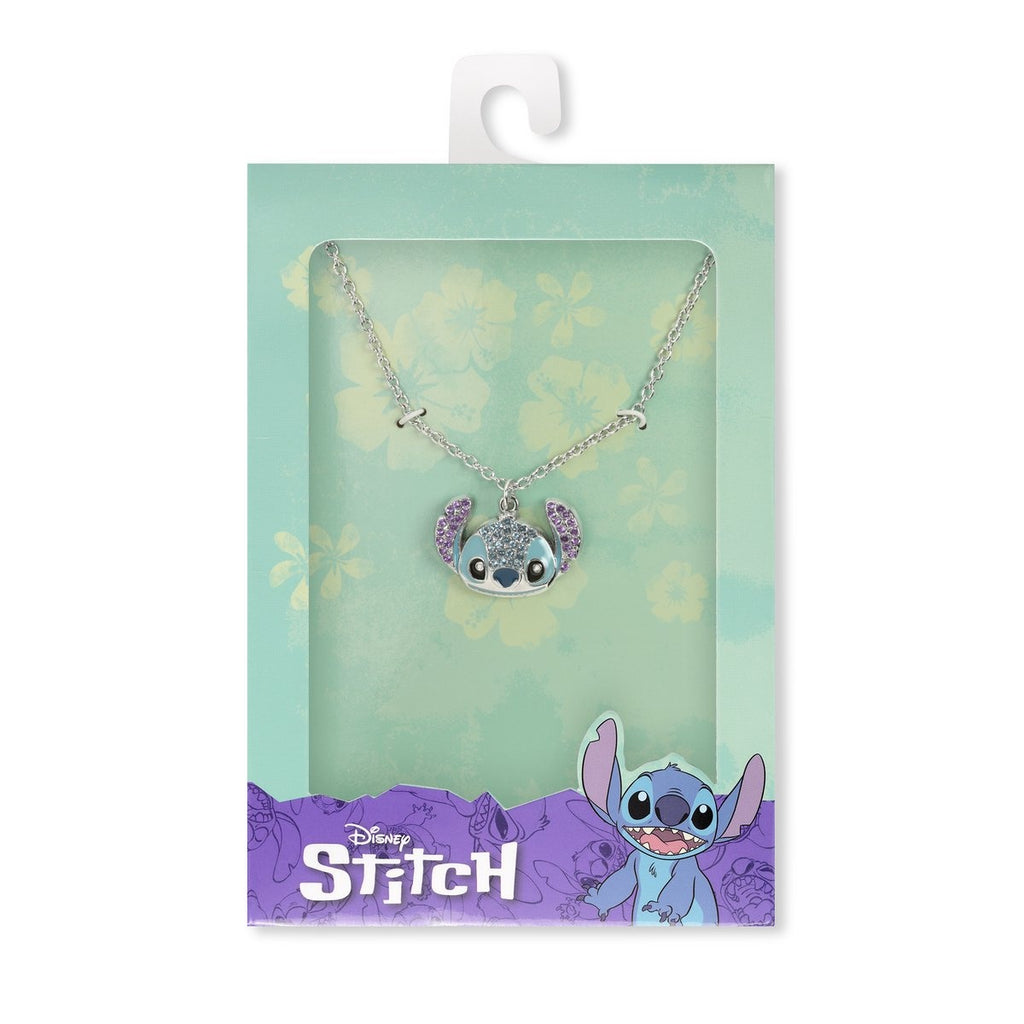 Disney – stitch crystal head pendant necklace