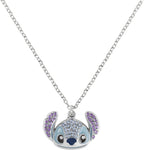 Disney – stitch crystal head pendant necklace