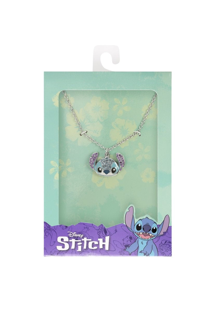 Disney – stitch crystal head pendant necklace