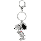 Peanuts snoopy unisex sleutelhanger – zilverkleurig – standard