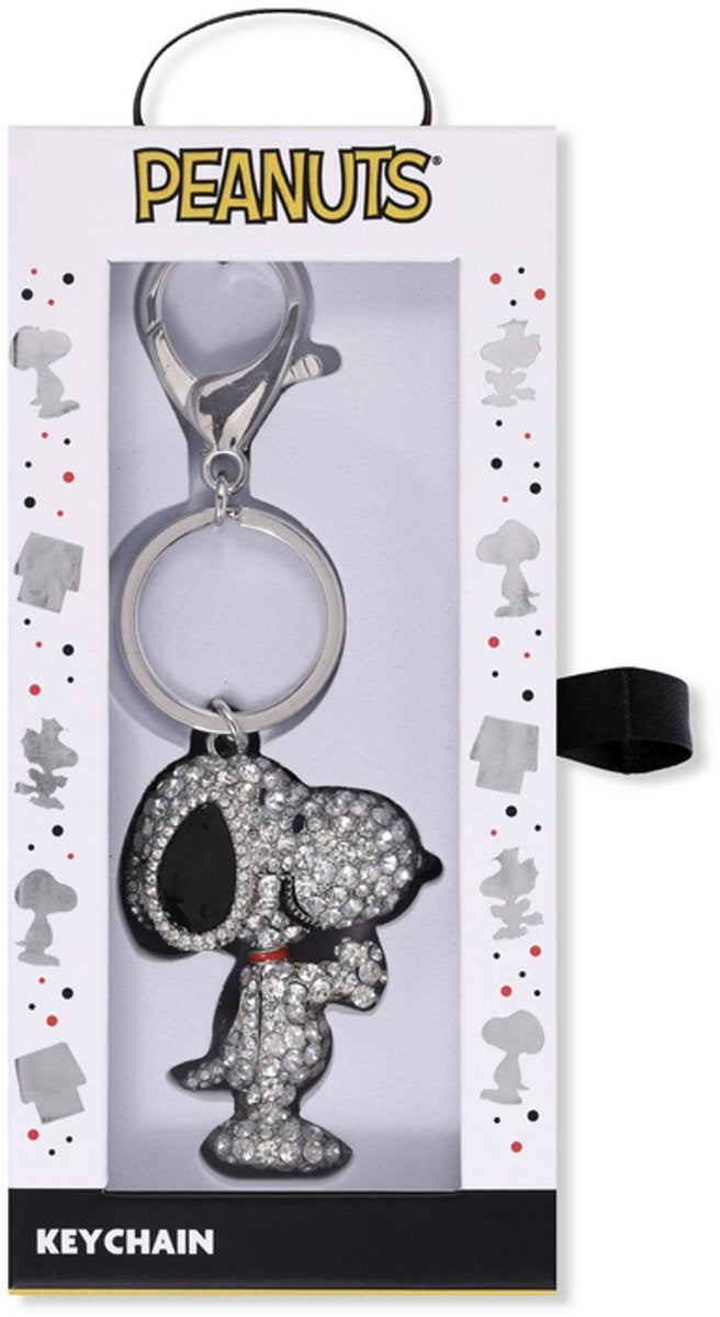 Peanuts snoopy unisex sleutelhanger – zilverkleurig – standard