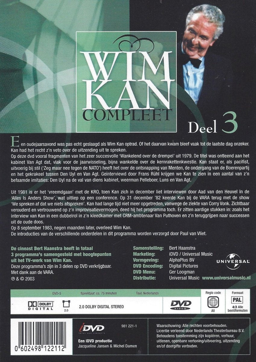 Wim kan – deel 3 – DVD