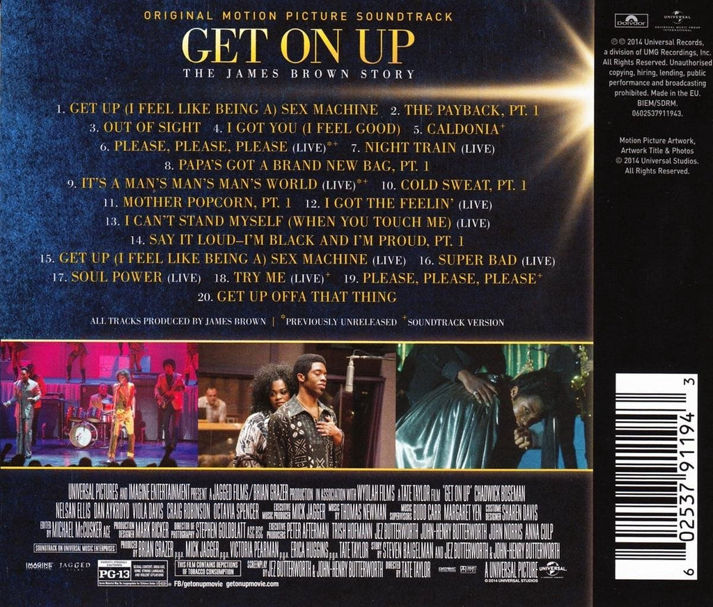 Get on up – the james brown story – ost – CD