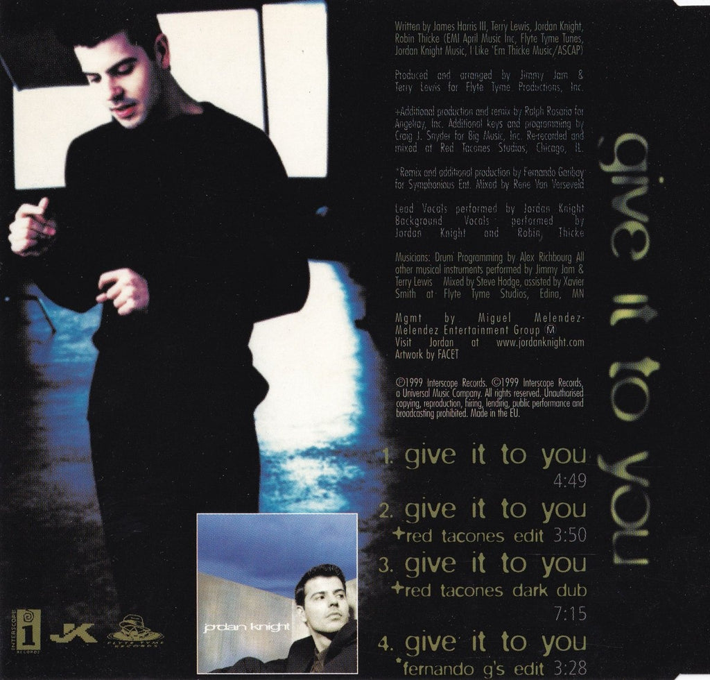 Jordan knight-give it to you -cds – CD