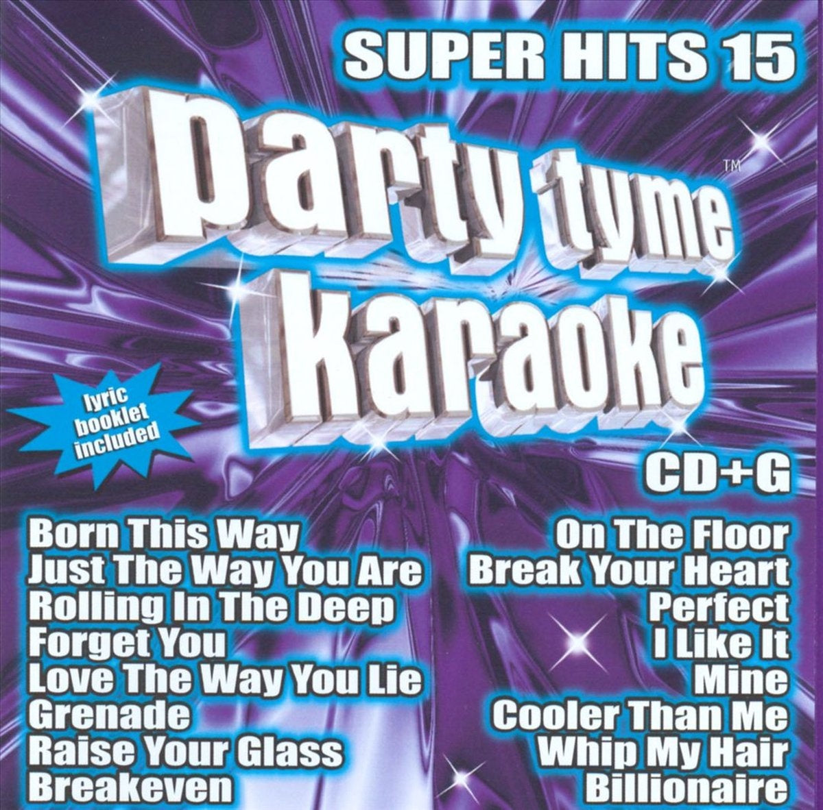 Party tyme karaoke: super hits vol. 15 – CD