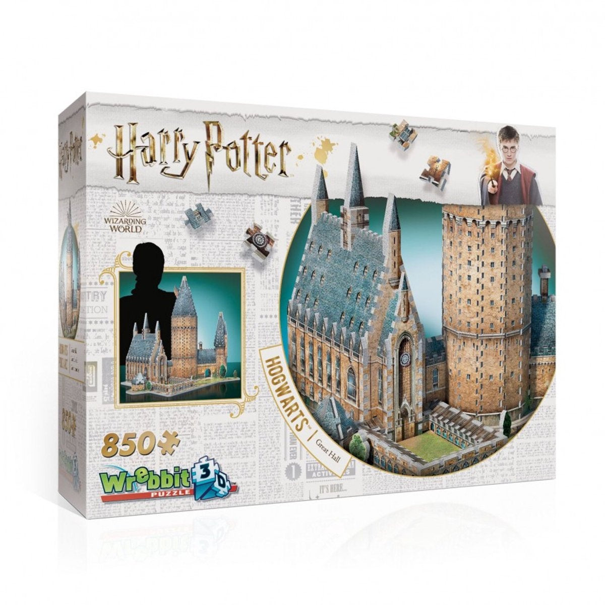 Hogwarts – great hall – wrebbit 3d puzzel – Harry Potter – 850 stukjes