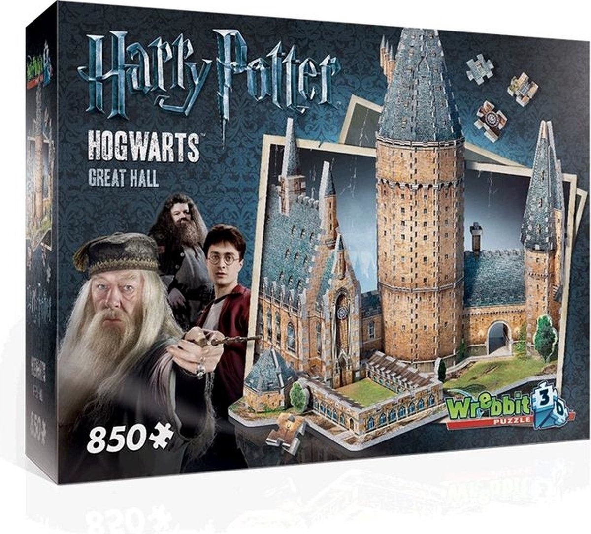 Hogwarts – great hall – wrebbit 3d puzzel – Harry Potter – 850 stukjes