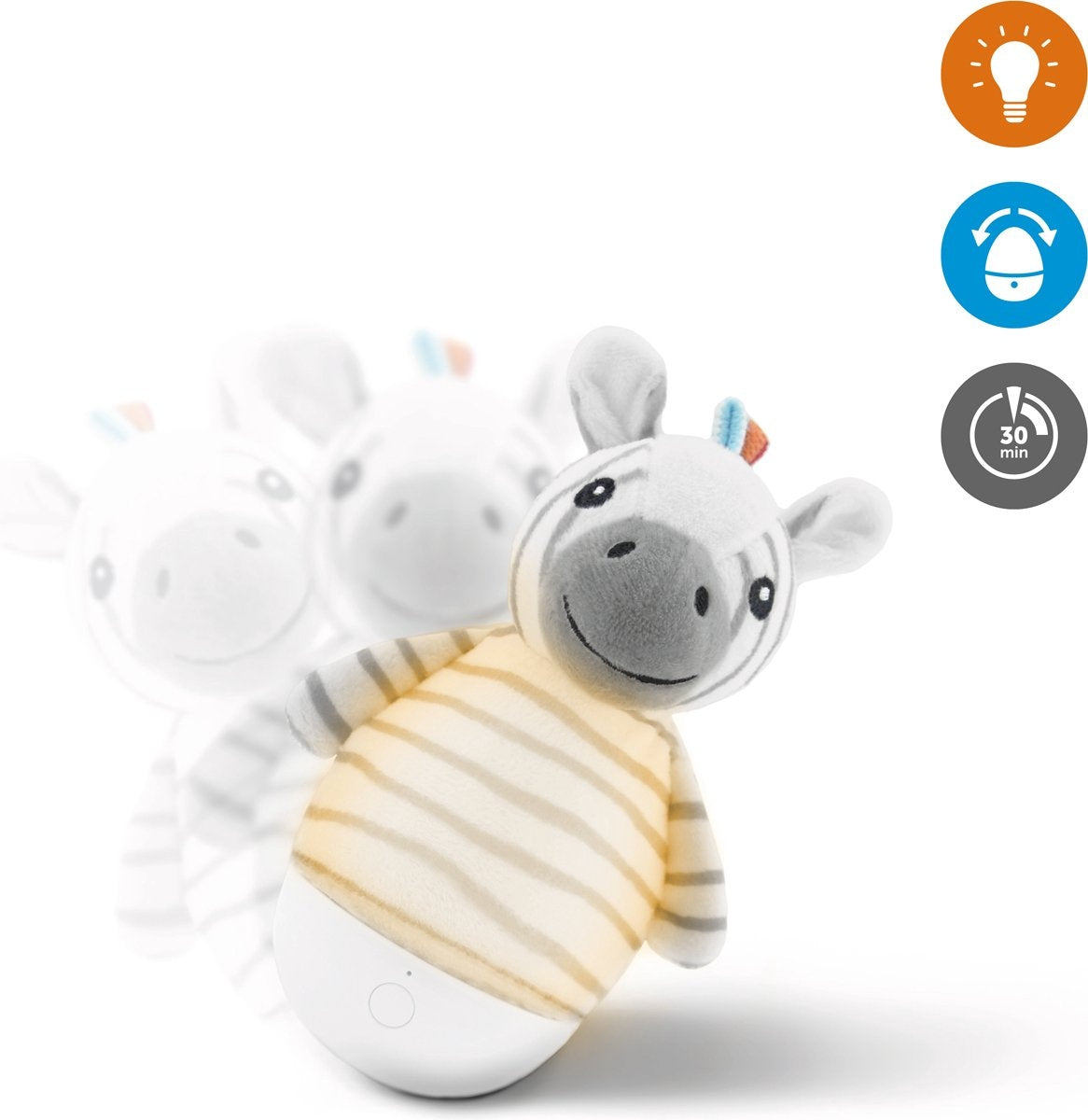 Tumbler nightlight – zack the zebra zack the zebra
