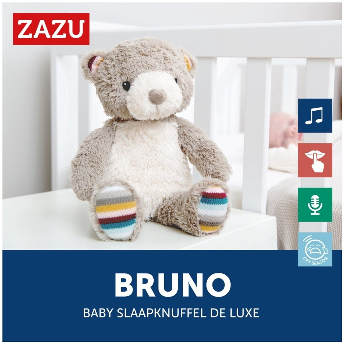 Zazu knuffelnachtlampje beer bruno