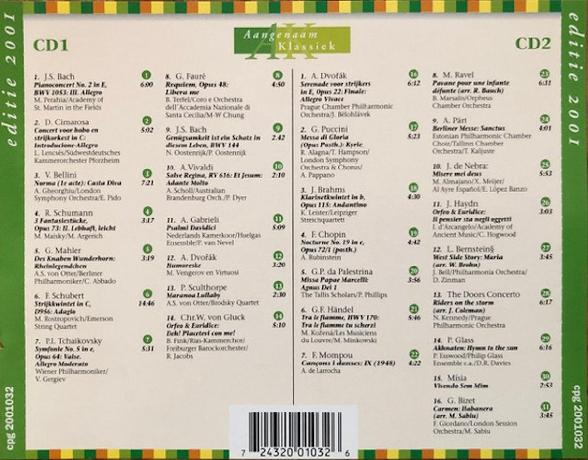 Aangenaam klassiek 2001 – CD