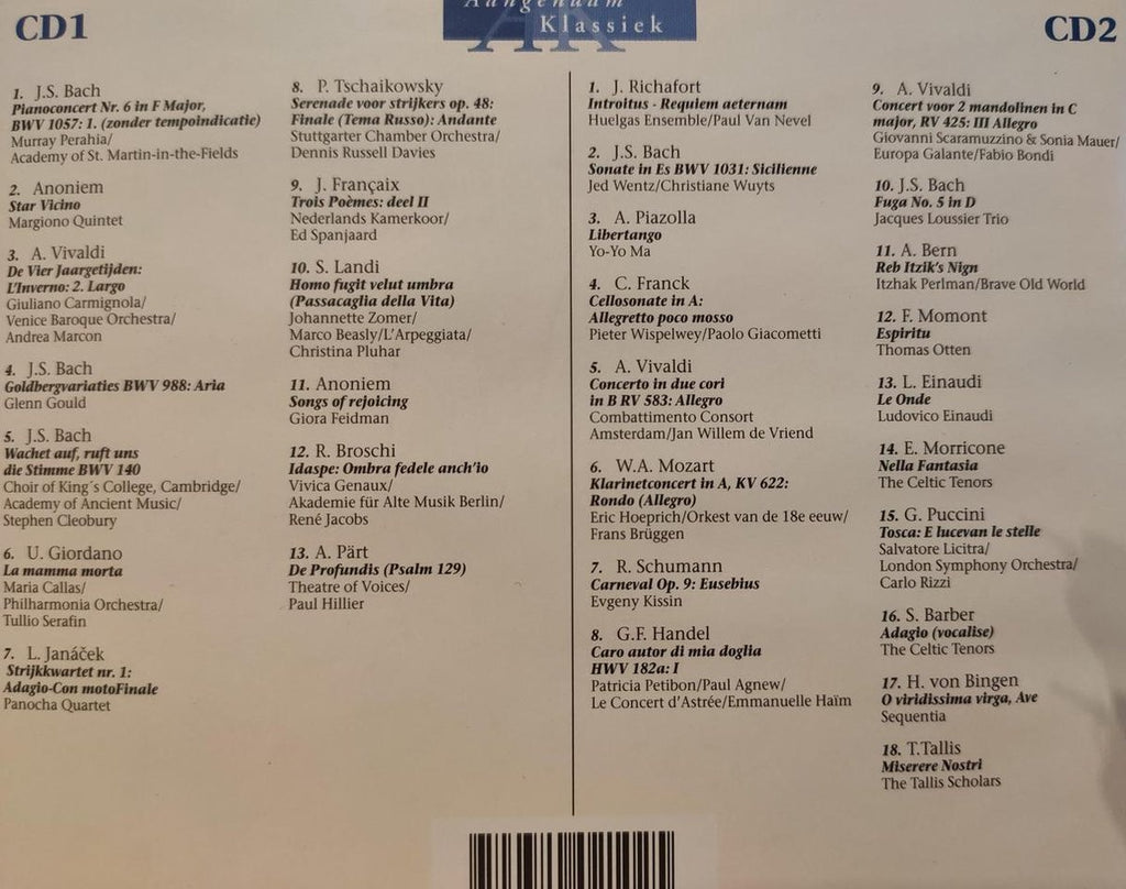 Aangenaam klassiek 2002 – CD