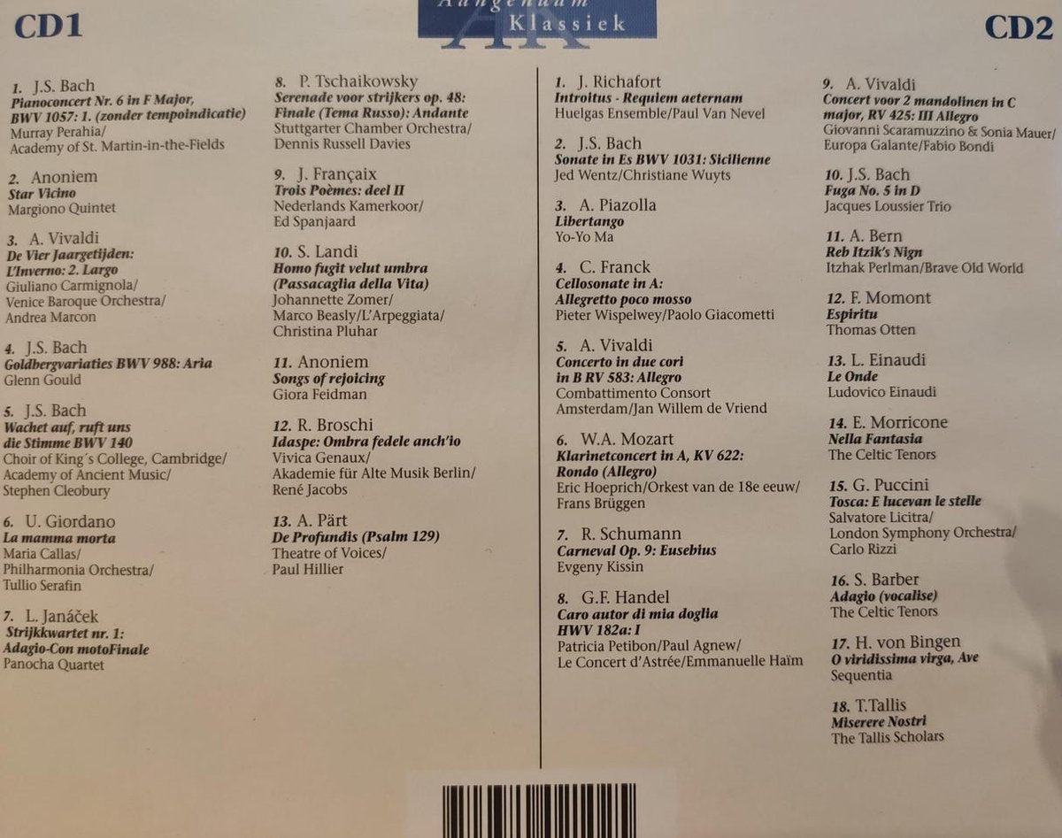 Aangenaam klassiek 2002 – CD