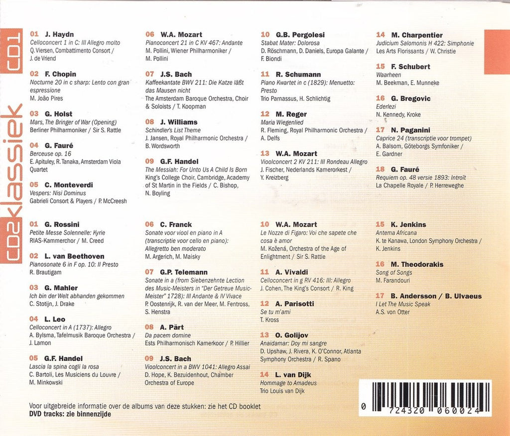 Aangenaam klassiek 2006 – CD/DVD