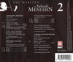 The maestro 2 – johannes brahms, antonio vivaldi, ludwig van beethoven – sir yehudi menuhi (viool), hephzibah menuhin (piano) – CD