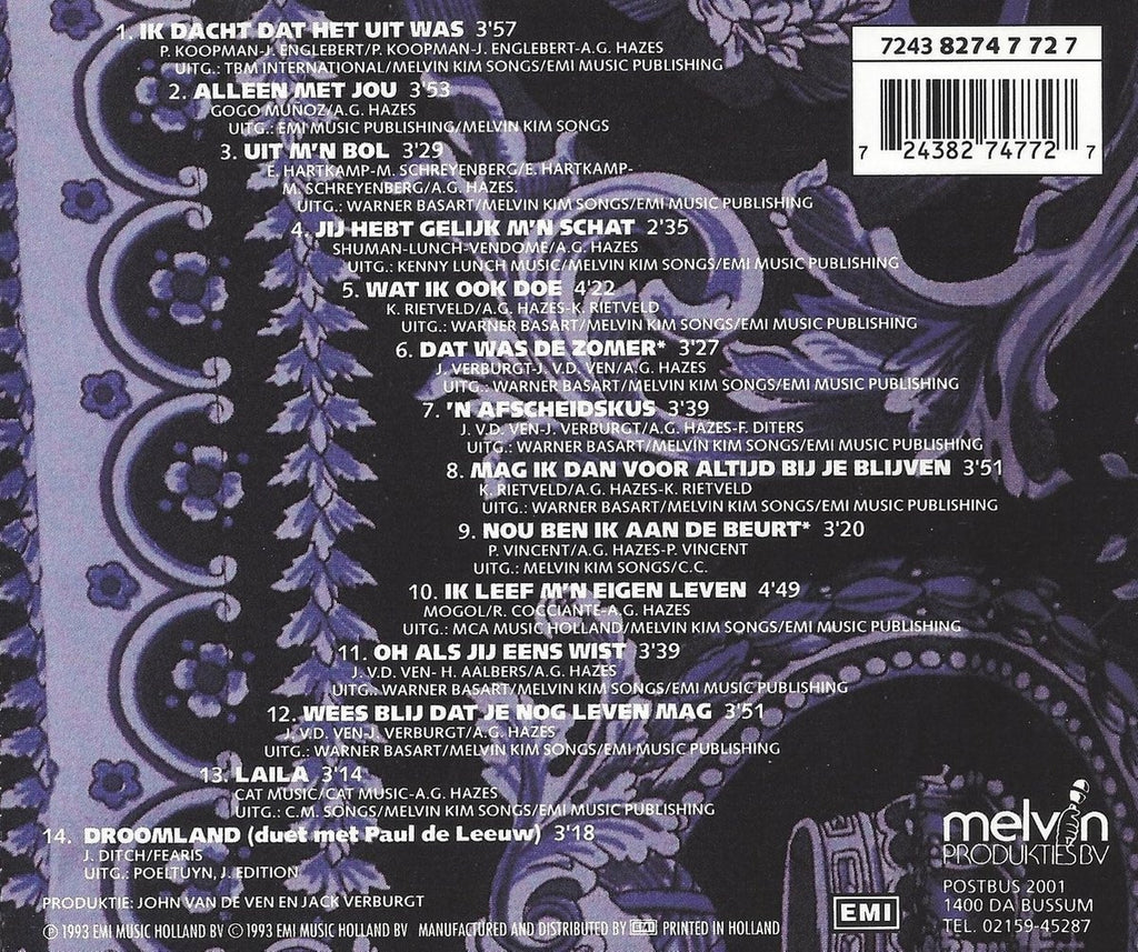 Met heel mijn hart, andré hazes – media condition: very good (vg) – 1 x CD album