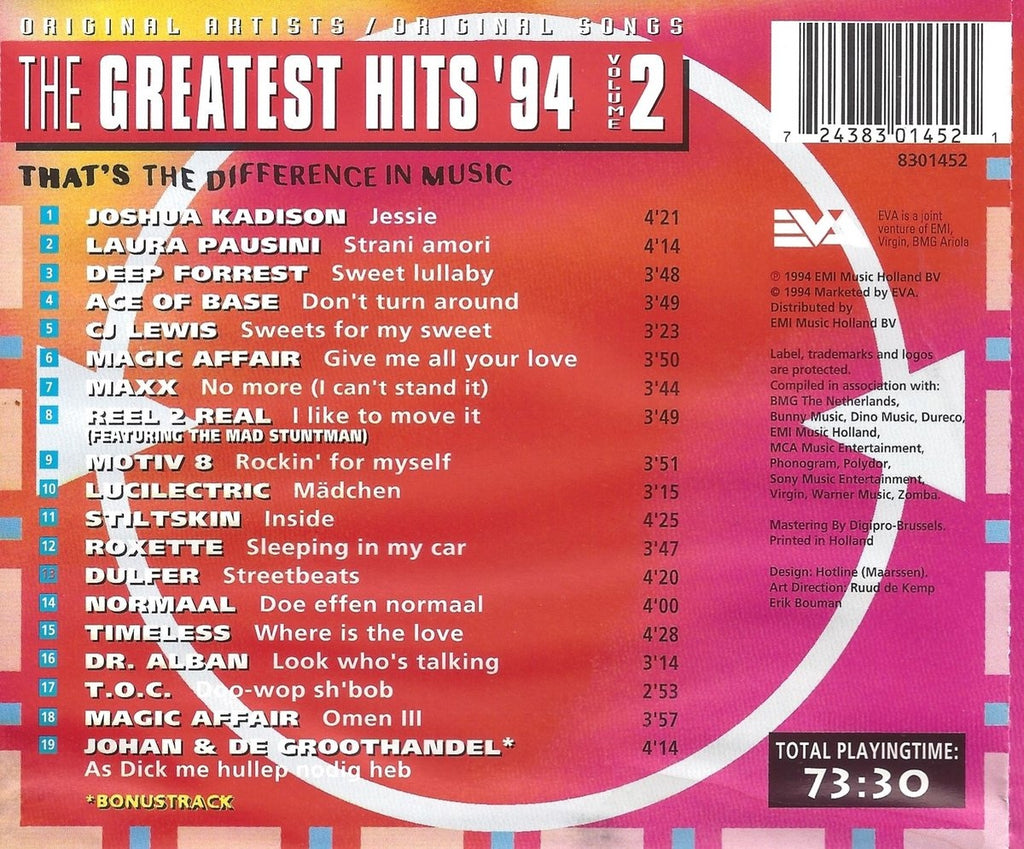 Greastest hits '94 – CD