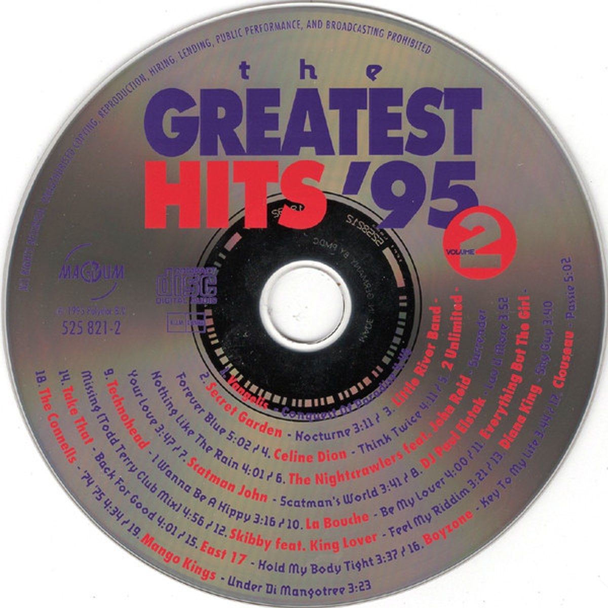 The greatest hits '95 vol. 2 – CD