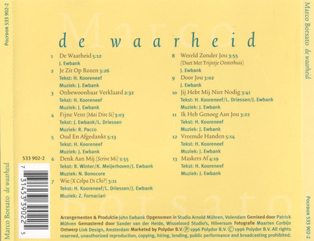 De waarheid – CD
