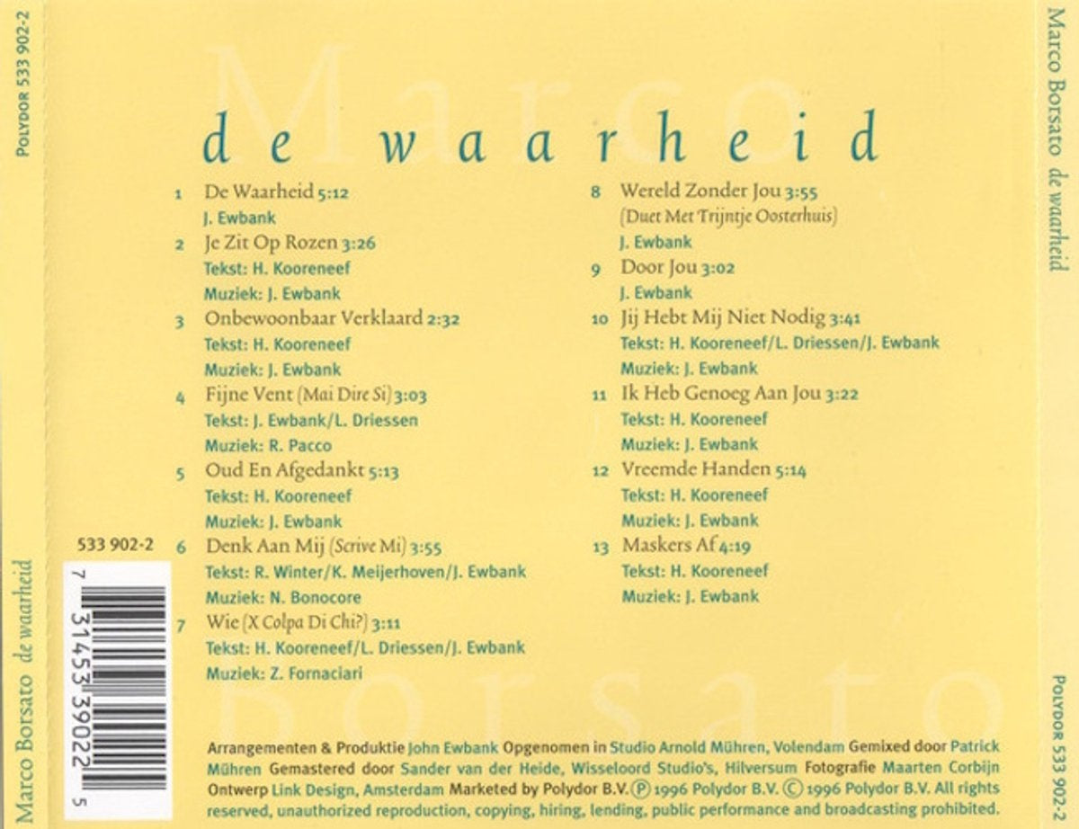 De waarheid – CD