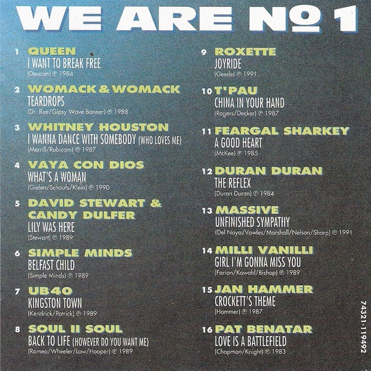 We are no 1 – CD