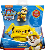 Paw patrol – rubble's bulldozer – speelgoedauto met speelfiguur – 68% gerecycled plastic – duurzaam speelgoed