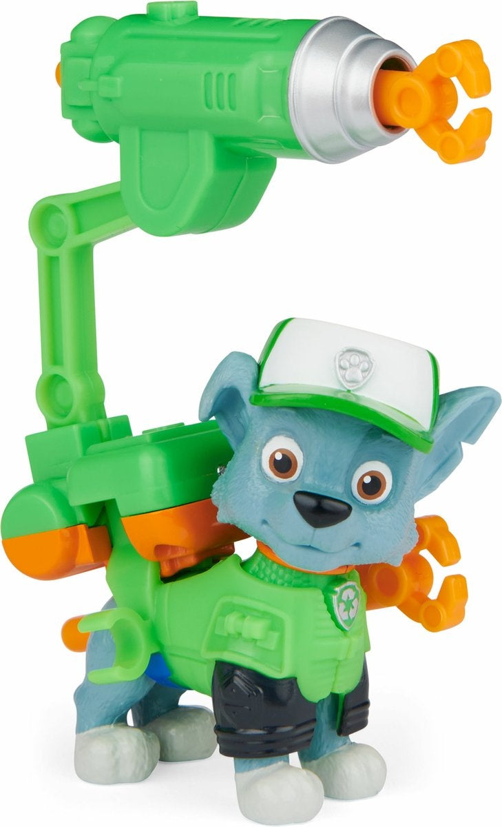 Paw patrol de film actiefiguur met rugzak – clip en 2 projectielen – stijlen kunnen variëren