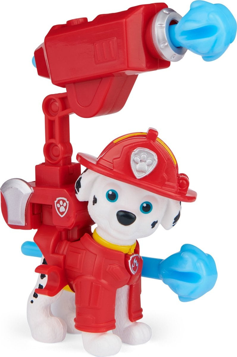 Paw patrol de film actiefiguur met rugzak – clip en 2 projectielen – stijlen kunnen variëren