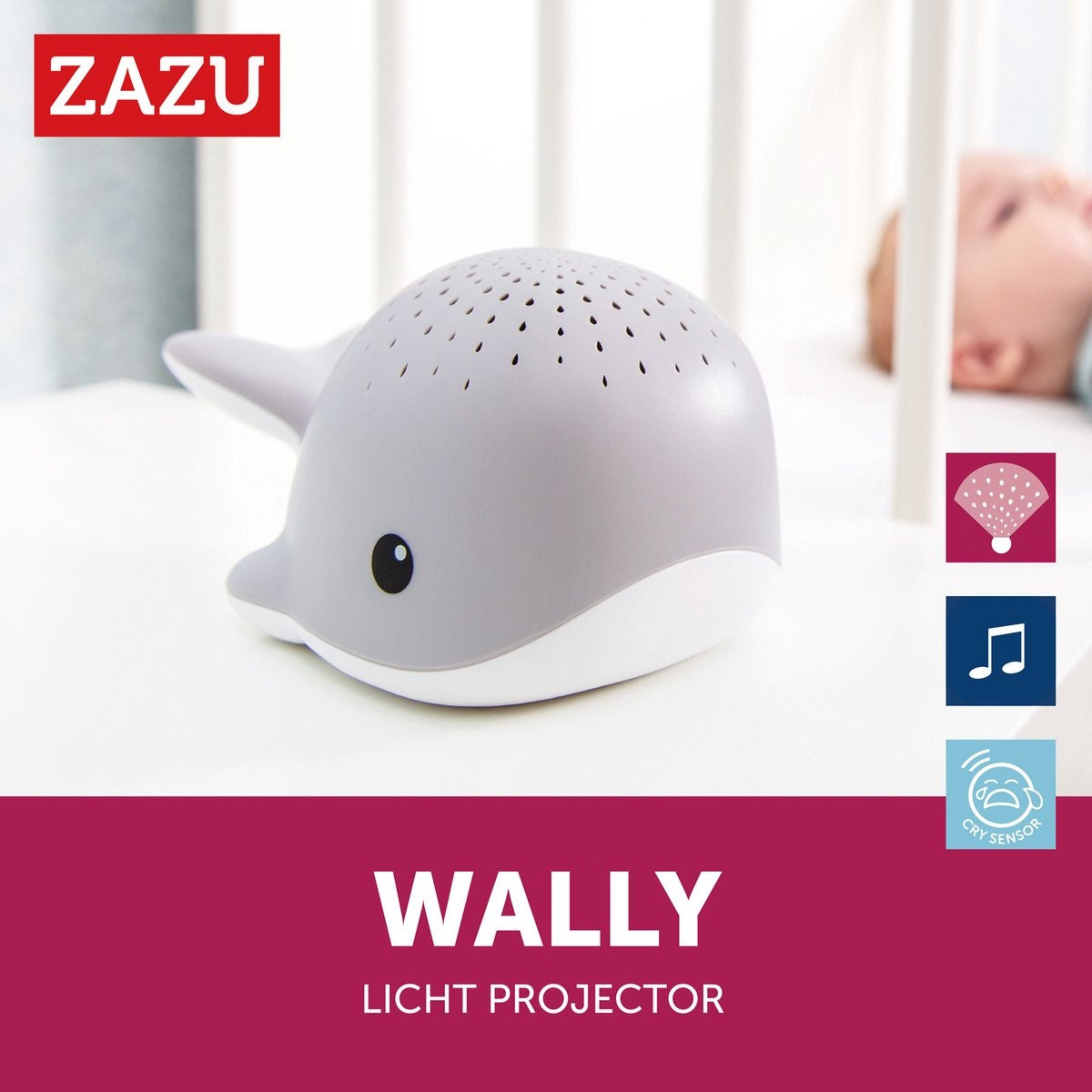 Zazu wally light projector groen