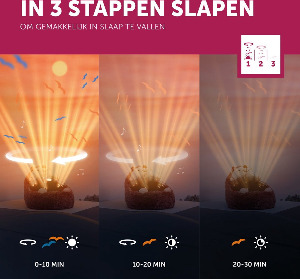 Zazu henry de egel zonsondergang projector