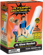Stomp rocket 365044 stomp rocket jr. glow – 4 raketten – speelgoed