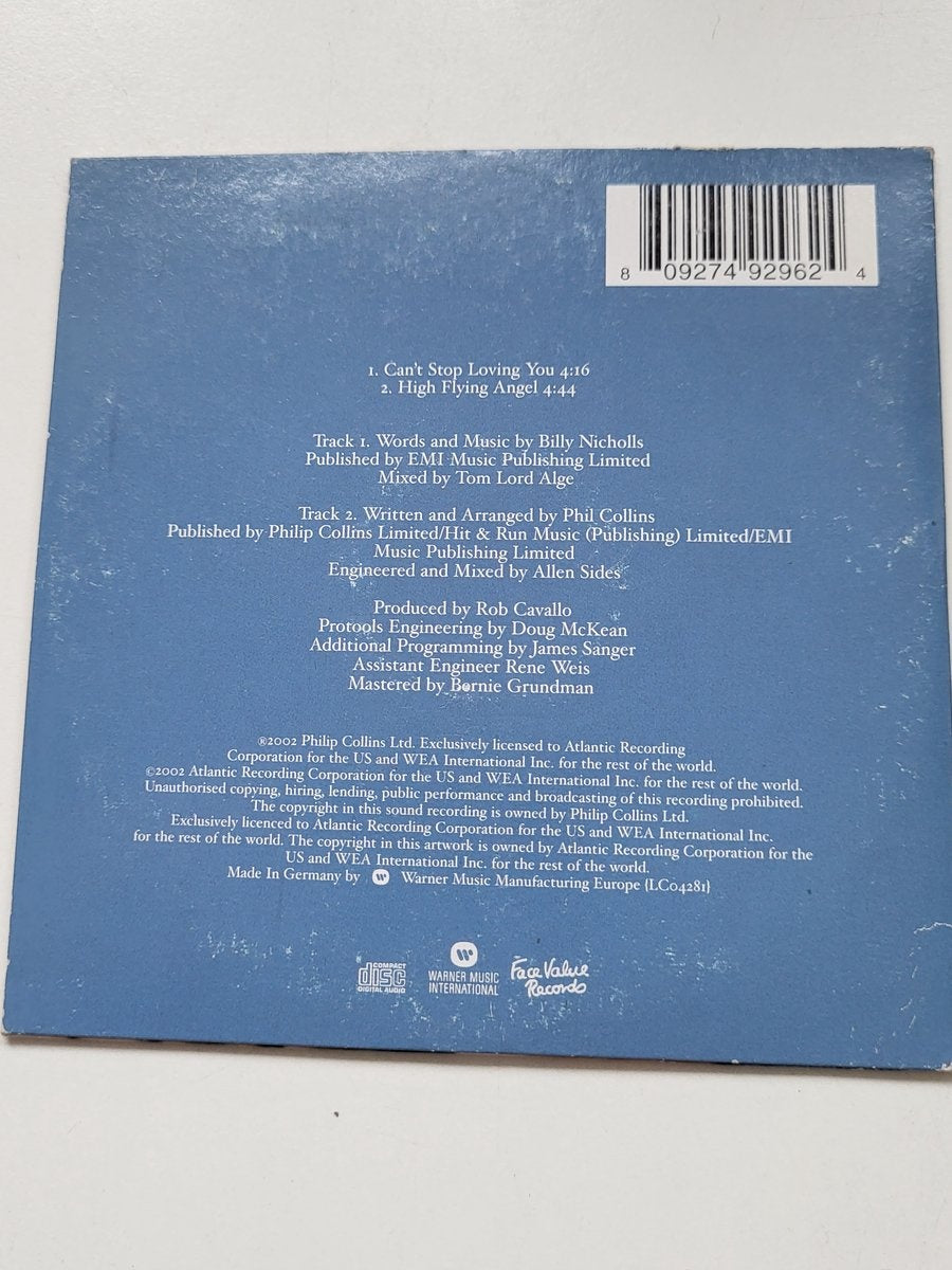 Phil collins – can't stop loving you – high flying angel (CD-single)
